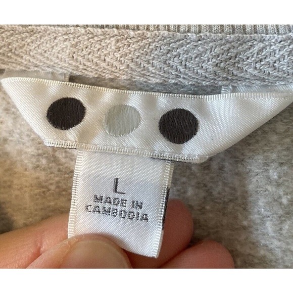 3 Dots 1/4 Zip Sweatshirt Size Large Women’s Gray Long Sleeve - Picture 3 of 8